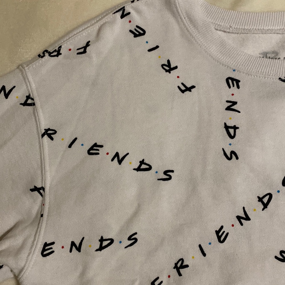 FRIENDS long sleeve crop top